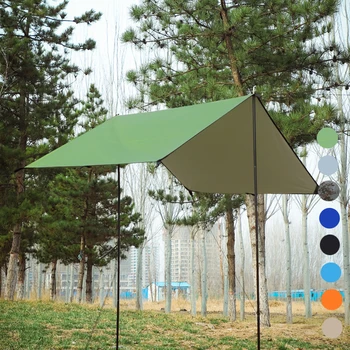  1,5*2 M 2*3 М 3*3 М 4*3 М 5*3 М Нейлоновое Силиконово Покритие Външна Каминг-палатка Брезент Палатка За Къмпинг Тента За пикник Защита От дъжд и слънце