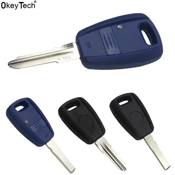  OkeyTech Автомобилен Ключ във Формата На Миди Калъф За Fiat Punto Doblo Bravo Транспондер Авто Дистанционно Ключ за Подмяна на SIP22 GT15R Нож