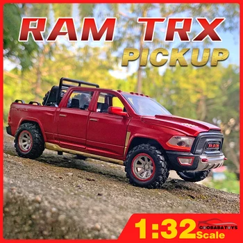  Безплатен подарък🎁 Мащаб 1/32 RAM TRX Пикап Метални Формовани Модел Играчка, Пише Камиони За Момчета Детски 1:32 Колекция джипове