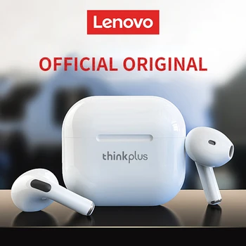  НОВИ Оригинални Безжични Слушалки Lenovo LP40 TWS Bluetooth 5,0 С Двойно Стерео Шумопотискане Бас Докосване В режим на Дълго очаквания 230 mah