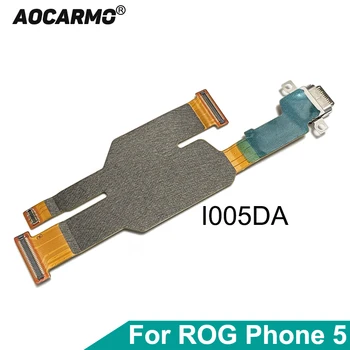 Aocarmo За ASUS ROG Phone 5 I005DA ROG5 Type-C USB Зарядно Устройство, Зарядно устройство Порт за Зареждане Конектор Гъвкав Кабел Дубликат Част
