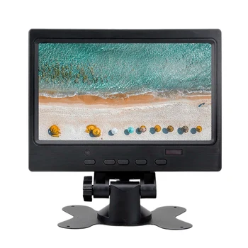  7-инчов 1024X600IPS LCD монитор с ъгъл на видимост от 178 градуса HD-Видео Наблюдение за обратно виждане, съвместими с HDMI AV