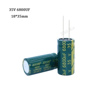  2 бр./лот 35 6800 uf 18*35 високочестотен низкоомный алуминиеви електролитни кондензатори 6800 uf 35 20%
