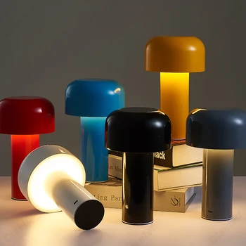  Италиански Дизайнер Гъби Настолна Лампа нощна светлина Преносим Безжичен Сензорен Акумулаторна Декор USB Лампа Нощна Лампа Настолна Лампа