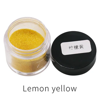  Боя пигмент на прах, боя кърпа лимон-жълт цвят за обновяване на дрехи в цветове от бамбук 10г пера/бутилки