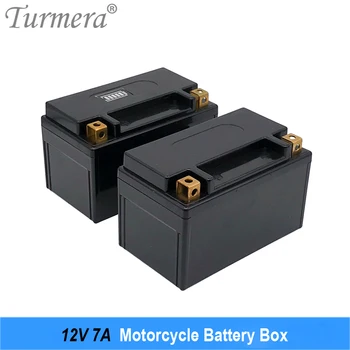  Кутия за съхранение на батерията мотоциклет Turmera 12V 7A Е с индикатор за макс. Можете да инсталирате на 8 парчета 32700 Lifepo4 батерии или да използвате UPS