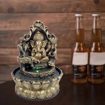  Декоративни Хиндуистки Статуи На Ганеша Закрит Фонтан Вода Водена Медитация Малък Размер Украса Занаяти