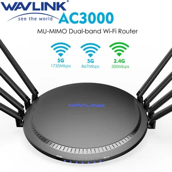  Wavlink Gigabit Wifi Безжичен рутер Удължител обхват 5 Ghz 2,4 Г Усилвател Wi fi Антена С Висок коефициент на усилване По-широк обхват Лесна настройка