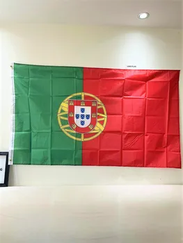 Флаг на Португалия Португалската Република Банер Pengiriman 90x150 см Окачен Полиестер Portuguesa Portgual Националните Флагове За Украса