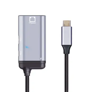  USB-C USB3.1 Type-C до 1000 Mbps Gigabit Ethernet Мрежов адаптер с конектор за захранване PD