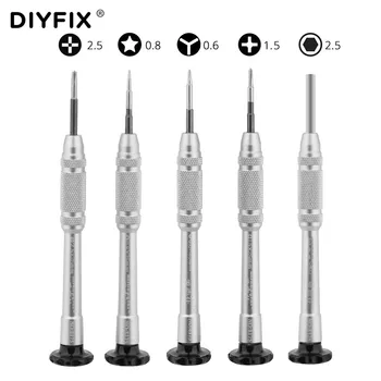  DIYFIX 5 в 1 Комплект Отвертки, за iPhone, X за iPhone 8 7 6S 6 Инструменти за Ремонт на Откриването Демонтаж на Комплект