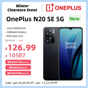  Глобалната версия на OnePlus Nord N20 SE N 20, 4 GB и 64 GB Смартфон 33 W SUPERVOOC Бързо Зареждане на 5000 ма MTK Хелио G35 Мобилни Телефони