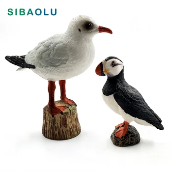  Изкуствена Чайка Petrel Морска птица Симулация модел на животното PVC фигурка начало декор миниатюрни страхотна украса градина аксесоари