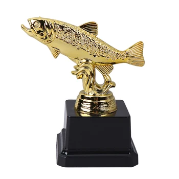  Детски Празничен Трофей Творчески Награда Трофей Пластмасова Рибка Награда Статуетка за спортни състезания (Риба)
