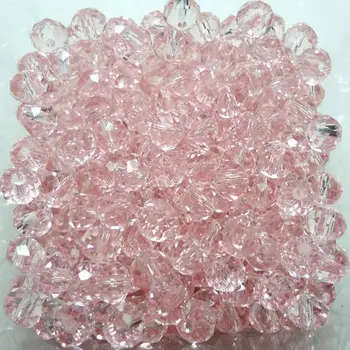  Дрехи-високо качество 4 мм 5040# 1000 бр. AAA Плоска овална Австрийски кристали, мъниста свободни топката доставка AB цвят на покритие за Бижута направи си САМ Розов