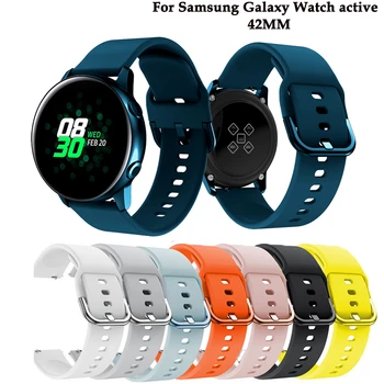  20 мм и Каишка за Часовник Samsung Galaxy Watch Active 2 Силиконов Каишка За Часовник Гривна Спортен За Amazfit bip Взаимозаменяеми Каишка