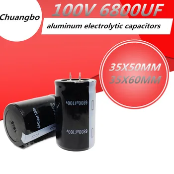 2 бр.-5 бр. 100V6800 icf Висококачествени алуминиеви електролитни кондензатори 6800 uf 100 В 35x50 35X60 мм