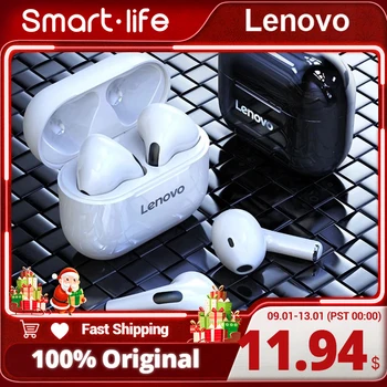  Lenovo LP40 TWS Безжични Слушалки Bluetooth 5,0 Двойна Стерео намаляване на шума Бас Сензорно Управление Дълъг режим на готовност 230 mah