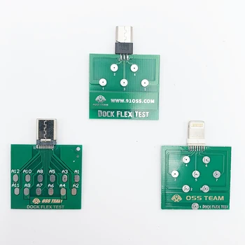  Micro Dock Flex Тест Такса Тестване за U2 IC Батерия Лош или Добър USB Порт За Зареждане на Диагностичен Инструмент за iPhone 11 x Android Телефон