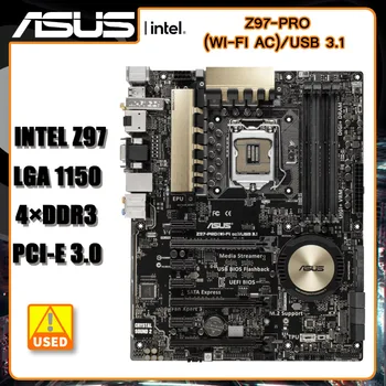  Дънна платка LGA 1150 ASUS Z97-PRO (Wi-Fi AC)/USB 3.1 дънна Платка LGA 1150 DDR3 Intel Z97 SATA 3 PCIE 3.0, Micro ATX за i3-4370