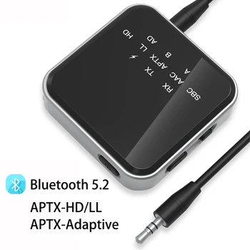  2 в 1 Bluetooth 5,2 Адаптер Ключ APTX HD LL Аудио Приемник Предавател 3,5 мм Жак RCA Безжичен Музикален Адаптер за ТЕЛЕВИЗИЯ PC на Автомобила