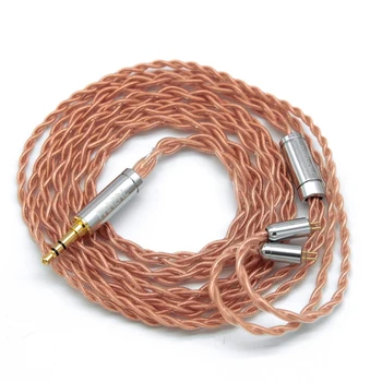  Медни кабели особена чистота FAAEAL 4Core с жак 2Pin/ MMCX 3.5/2.5/4.4 мм Позлатен штекерный Кабел за обновяване на слушалки За TFZ / TRN