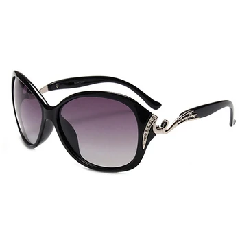  BOBO Поляризирани Големи Слънчеви Очила за Жени UV400 Защита Слънчеви Очила с Кристали Слънчеви Очила Дамски 8083