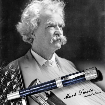  Лимитирана серия на Химикалки-Ролкови Mark Twain, Черни Дръжки MB с Пореден номер, Набор от Луксозни Подаръци Кутии