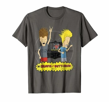  Облекло MTV Beavis And Butthead Television Рок Графична Тениска 7768